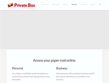 Tablet Screenshot of privatebox.co.nz